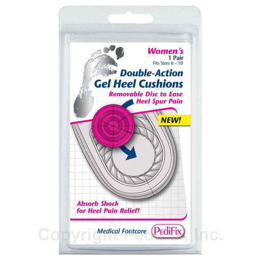 Pedifix Double-Action Gel Heel Cushion for Ladies Pair