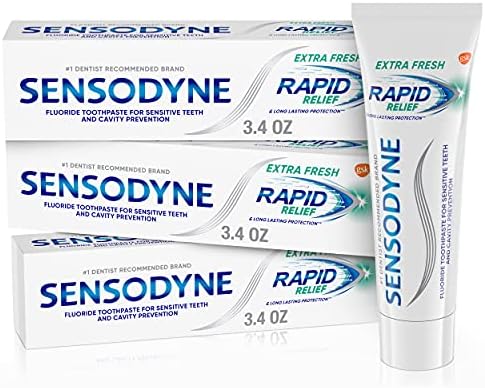 Sensodyne Rapid Relief Toothpaste Extra Fresh 3.4 Oz