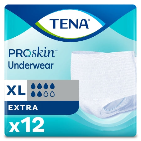 Tena Adult Absorbent Underwear X-Large, Pack of 12