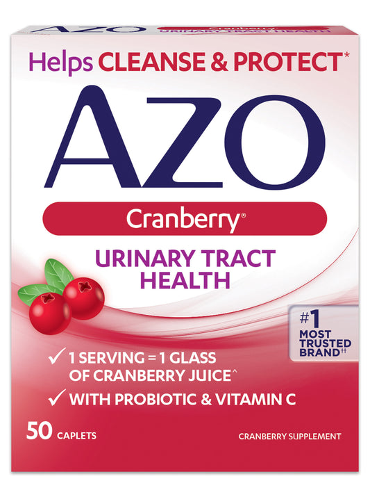 Azo Cranberry Urinary Tract Health Cleanse, 50 Caplets