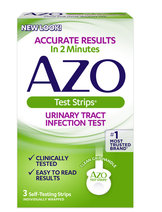 Azo UTI Test Strips, 3ct, Results in 2 Minutes