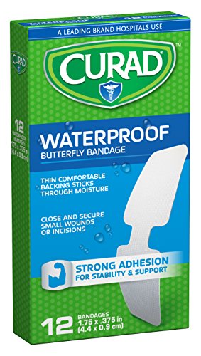 Curad Butterfly Closure Bandages, Waterproof, 12 ct