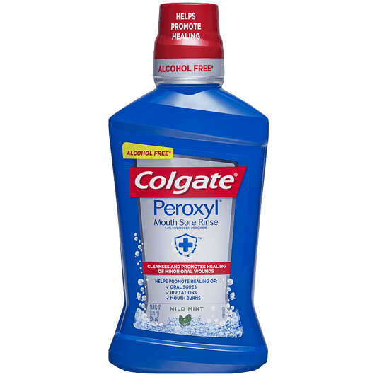 Colgate Peroxyl Mouthwash, Mild Mint, 16.9 Oz