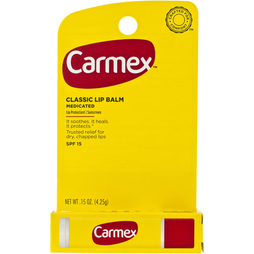 Carmex Medicated Lip Balm Stick 0.15 Oz