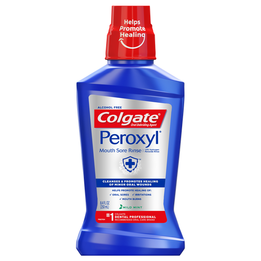 Colgate Peroxyl Mouthwash, Mild Mint, 8.4 Oz