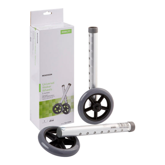 McKesson Universal 5 Inch Walker Wheels, 1 Pair