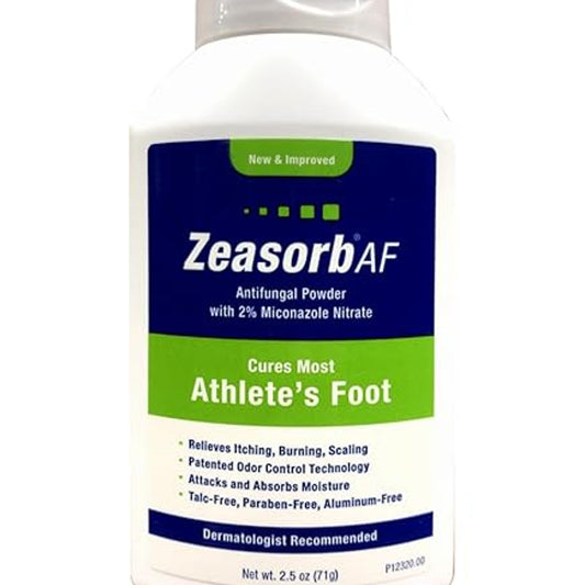 Zeasorb-Af Athletes Foot Powder 2% Miconazole Nitrate 2.5 Oz