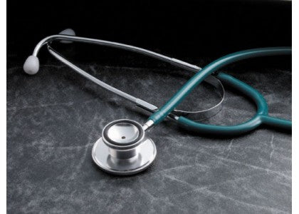 Tech Med Dual Head Stethoscope 1200 22 in., Black