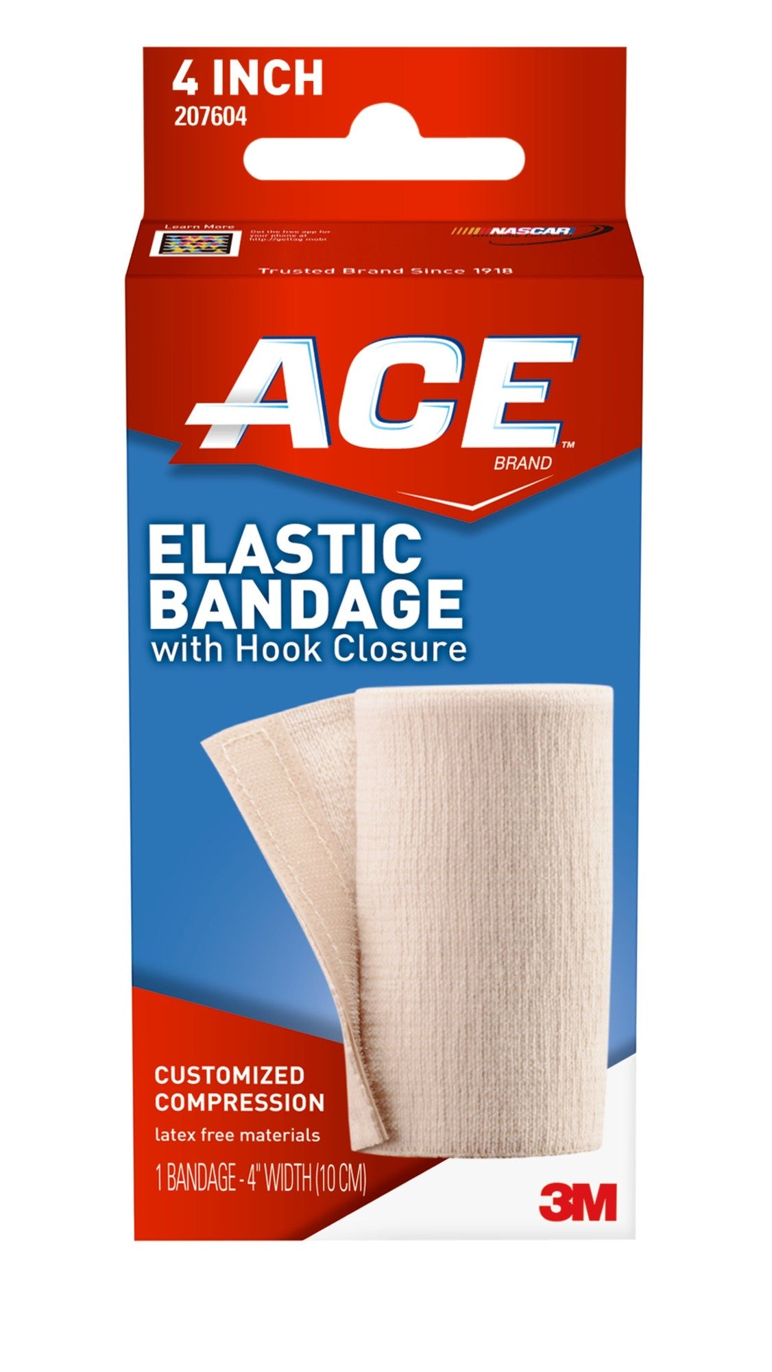 Ace Elastic Bandage 4 Inch with Hook Closure