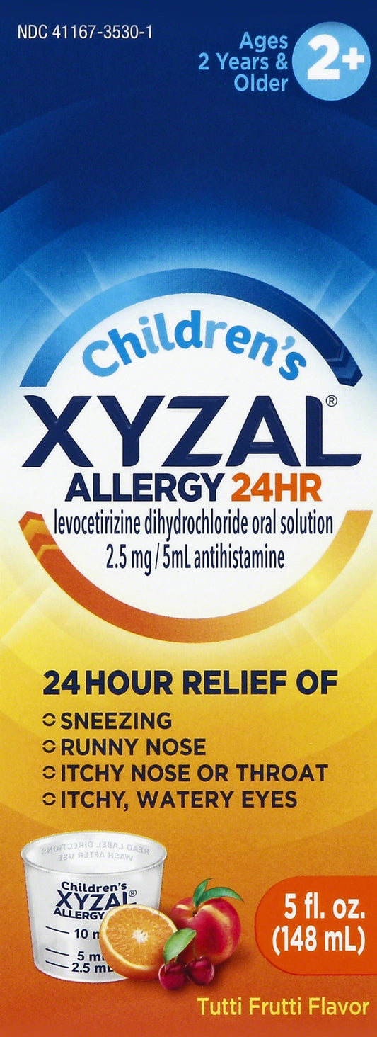 Xyzal Children's 24HR Allergy Medicine, 5 Oz Bubble Gum Liquid