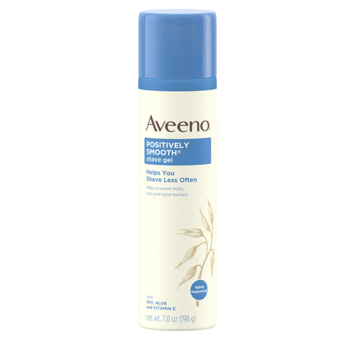 Aveeno Positively Smooth Shaving Gel 7 Oz Lightly Scented