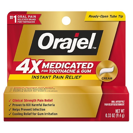 Orajel Severe Toothache & Gum Pain Cream, 0.33 oz