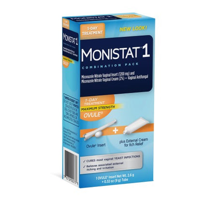 Monistat 3-Day Yeast Infection Treatment, Pack of 1
