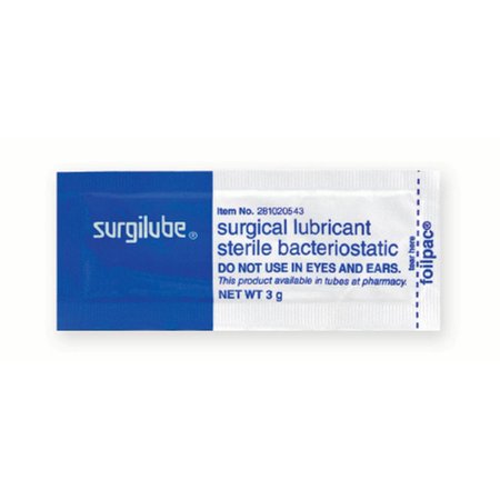 HR Pharmaceuticals Surgilube Lubricating Jelly, 3g Packet Sterile