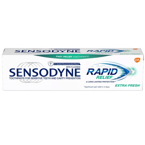 Sensodyne Rapid Relief Toothpaste Extra Fresh 3.4 Oz