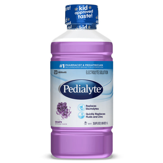 Pedialyte Grape Electrolyte Drink for Kids & Adults, 1 L