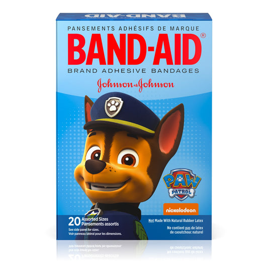 Band-Aid Paw Patrol Adhesive Bandages, 20 Count, One Size