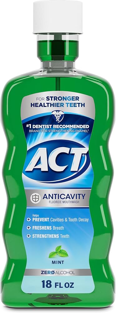 Act Anticavity Mouthwash Mint, Triple Action, 18 Fl Oz