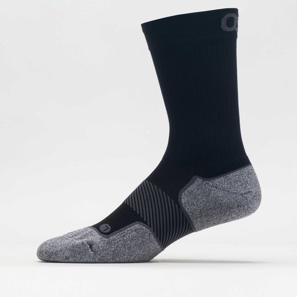 Os1st PB4 Pickleball Crew Sock, Black, Size L