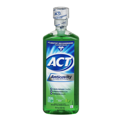 Act Anticavity Mouthwash Mint, Triple Action, 18 Fl Oz