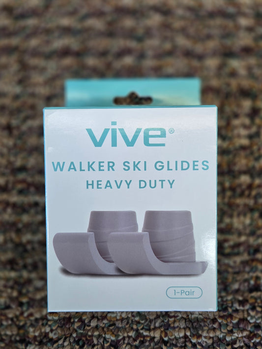 Vive Walker Ski Glides Heavy Duty