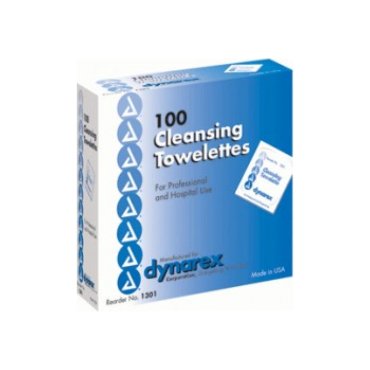 Dynarex Antiseptic Skin Towelette 5x7, 100 Wipes