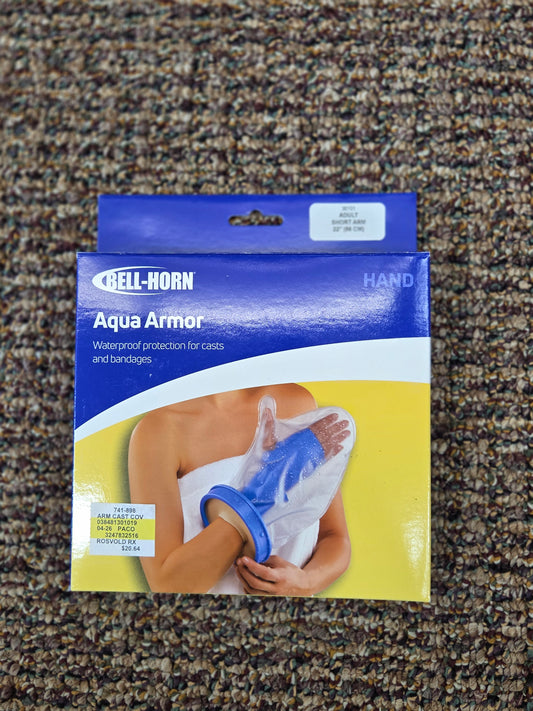 Bell-Horn Aqua Armor Hand Cover. Adult Short Arm (22")