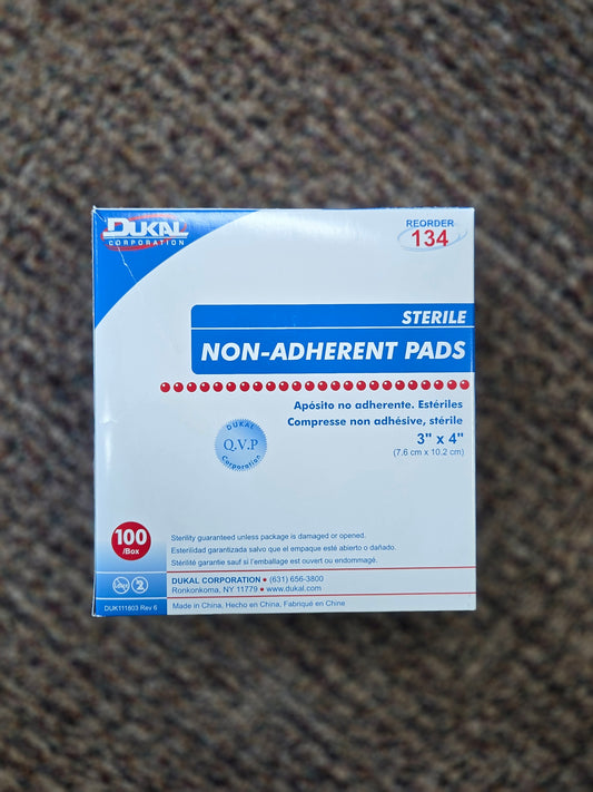 Dukal Sterile Non-Adherent Pads 3"x4" 1 each