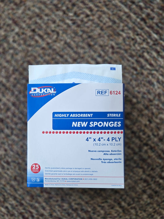 Dukal Sterile New Sponges 4x4 1 each