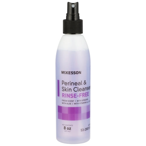 McKesson Rinse-Free Perineal Wash 8 Oz. Pump Bottle Fresh Scent