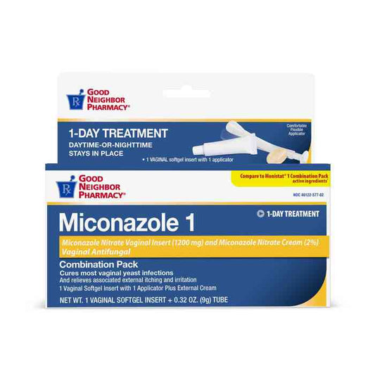 Miconazole 1 Combination Pack Softgel Insert Treatment