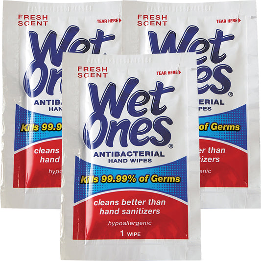 Wet Ones Antibacterial Hand Wipes, 24 Ct Individually Wrapped