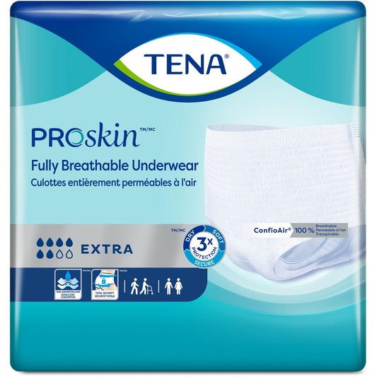 Tena Adult Absorbent Underwear Large, Pack of 16