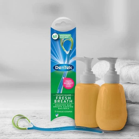 DenTek Tongue Cleaner Mouthwash Blast Mint, 1 Count