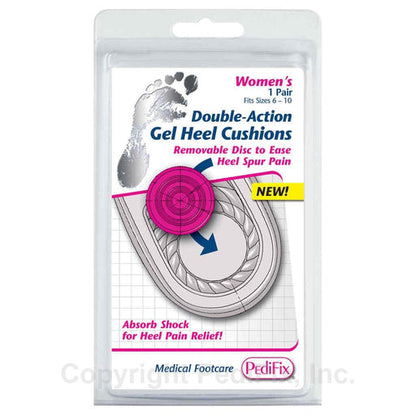 Pedifix Double-Action Gel Heel Cushion for Ladies Pair