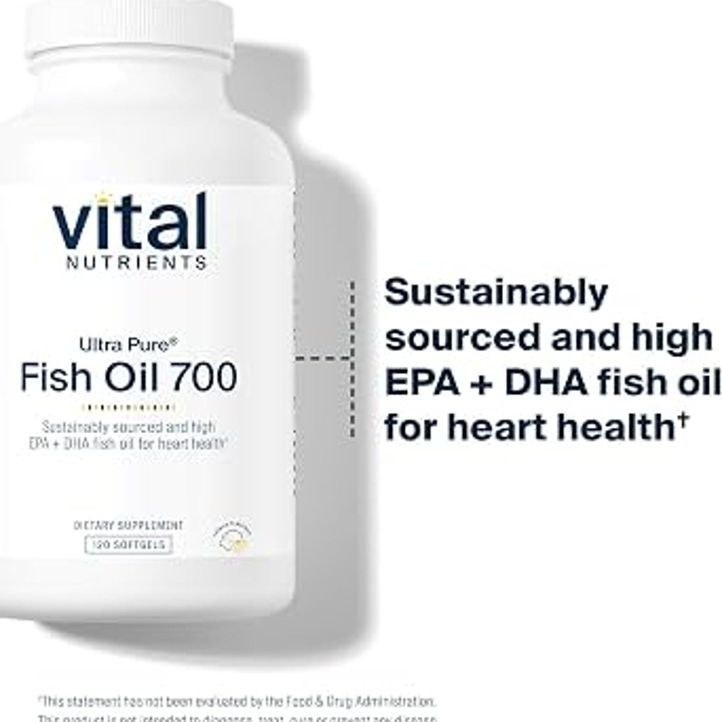 Vital Nutrients Ultra Pure Fish Oil 700 - 120 Softgels