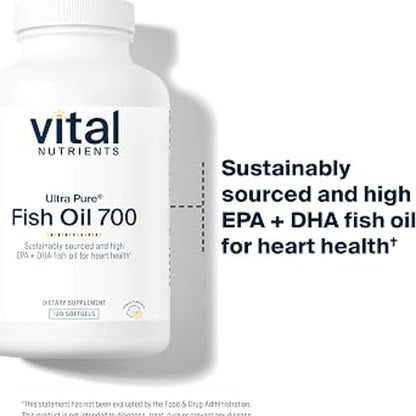 Vital Nutrients Ultra Pure Fish Oil 700 - 120 Softgels
