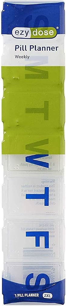 Ezy Dose Jumbo Weekly Pill Reminder, 2XL Size