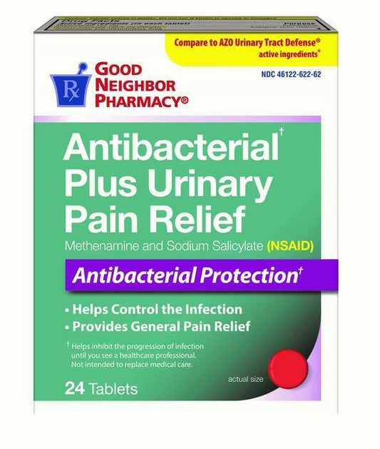 Urinary Pain Relief Antibacterial Tablets, 24 Count