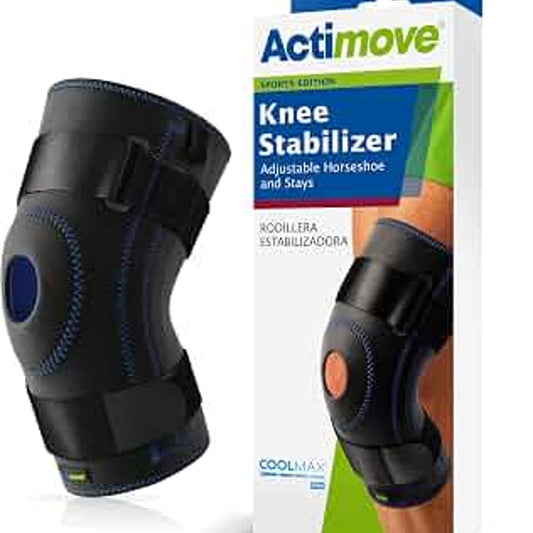 Actimove Wrap-Around Knee Brace with Polycentric Hinges and Condyle Pads Size 4XL