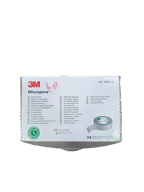 3M Micropore Surgical Paper Tape (White) 0.5in x 10 yd
