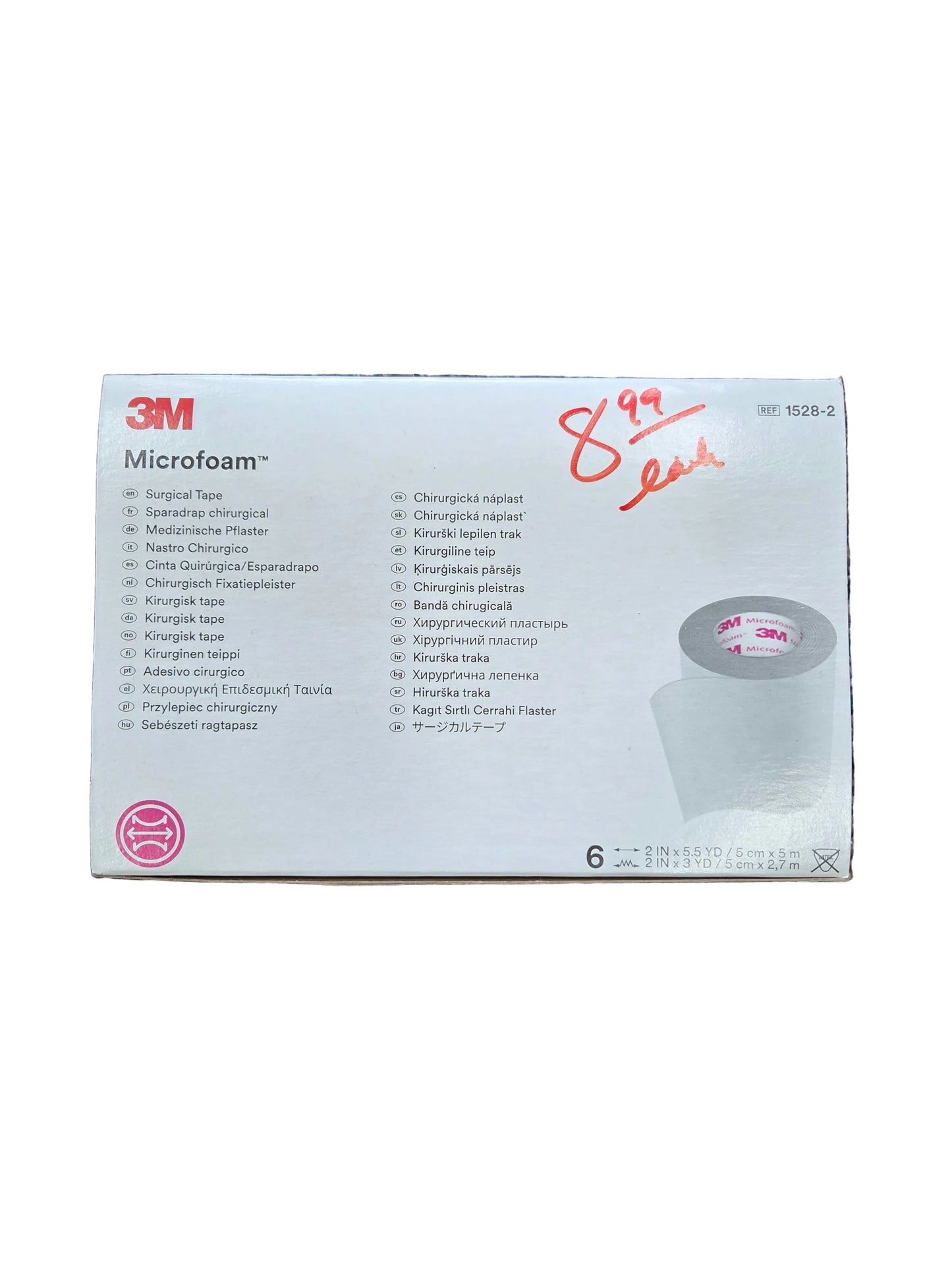 3M Microfoam Surgical Tape 2in x 5.5yd