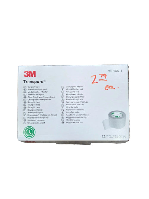 3M Transpore Surgical Tape 1in x 10yd