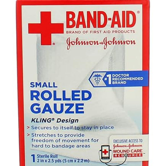 Band-Aid Flexible Rolled Gauze 4 in x 2.5 Yd