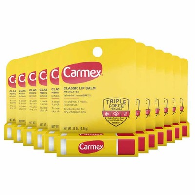 Carmex Medicated Lip Balm Stick 0.15 Oz
