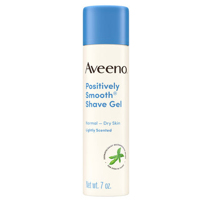 Aveeno Positively Smooth Shaving Gel 7 Oz Lightly Scented