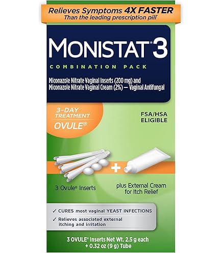 Monistat 3-Day Yeast Infection Treatment, Pack of 1