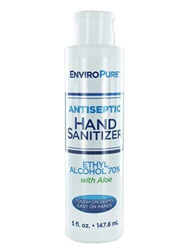 EnviroPure Antiseptic Hand Sanitizer 70% Ethyl Alcohol With Aloe 5 Oz