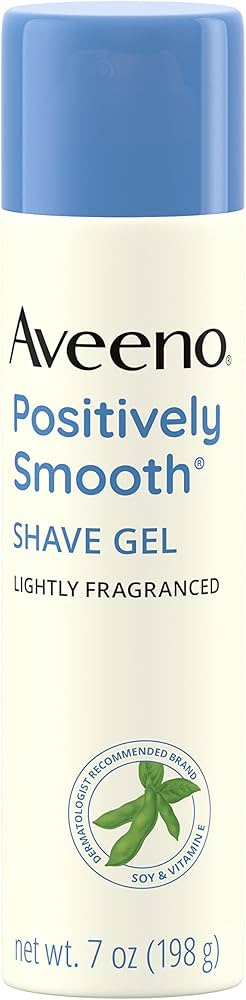 Aveeno Positively Smooth Shaving Gel 7 Oz Lightly Scented