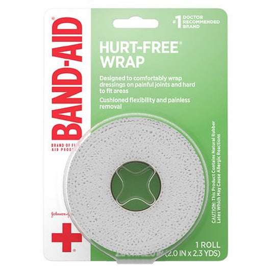Band-Aid Hurt-Free Self-Adherent Wound Wrap 2 in x 2.3 Yd